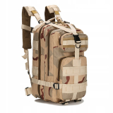 Vojenský taktický batoh, objem asi 35 litrů sand camouflage