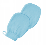 Exfoliační rukavice pro tělový peeling - sada 2 kusů modré