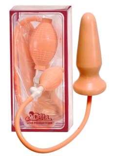 Anální latexový kolík s nafukováním, délka 16,2cm, průměr cca 5,5cm 