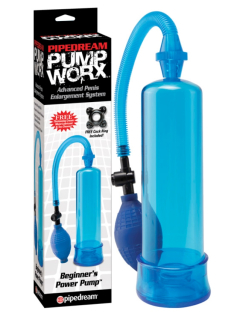 Vakuová pumpa pro pány trpící poruchami erekce, Beginners Power Pump Blue