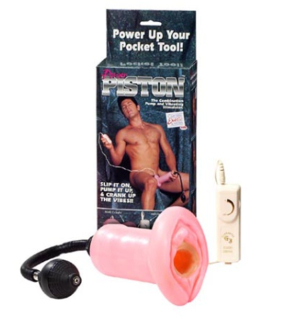 Kombinace vagíny a vakuové pumpy s vibrací Power-Piston Pink