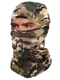 Taktická, termoaktivní kukla pro jízdu na motorce sport turistiku CP camouflage