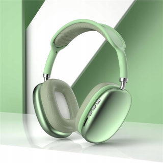 Bezdrátová herní sluchátka P9 PRO MAX Bluetooth 5.0 s mikrofonem zelené