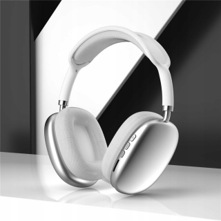 Bezdrátová herní sluchátka P9 PRO MAX Bluetooth 5.0 s mikrofonem bílé