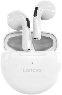 Bezdrátová sluchátka Lenovo HT38 voděodolná herní + powerbanka bílá