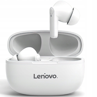 Lenovo bezdrátová sluchátka XT90 voděodolná + powerbanka bílá